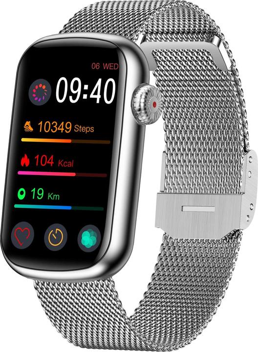 Garett Wave RT Smartwatch (Silver, Steel)