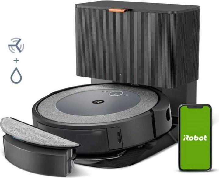 Produktbild iRobot Roomba Combo i5+ - Robotstofzuiger met Dweilfunctie - Zelfledigend - Ideaal voor Huisdieren - i5576 (Saugwischroboter)