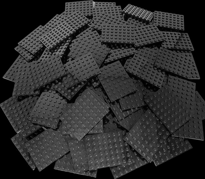 Produktbild LEGO schwarze 6X8 Platten - Classic, Basic, City, Mine Craft - 3036 - 50x (3036, LEGO Zubehör)