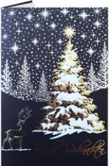 Actual product image Römerturm R™MERTURM Christmas card "Blue winter forest" (1 pcs.)
