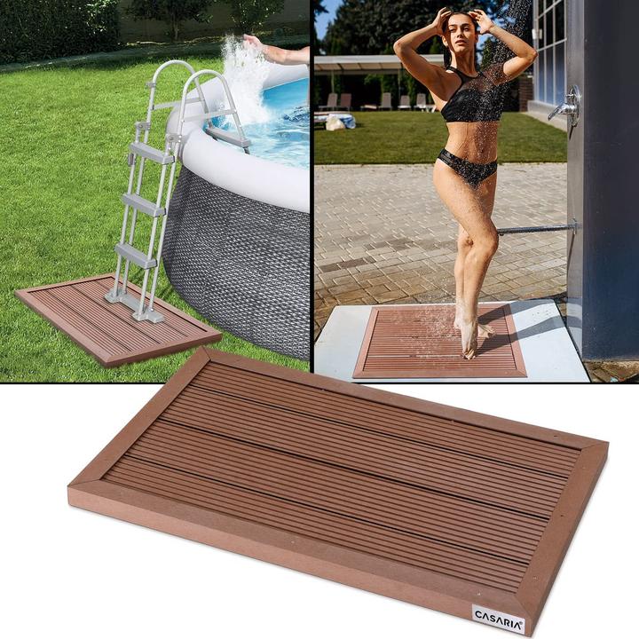 Image du produit Casaria Élément de sol WPC Douche solaire