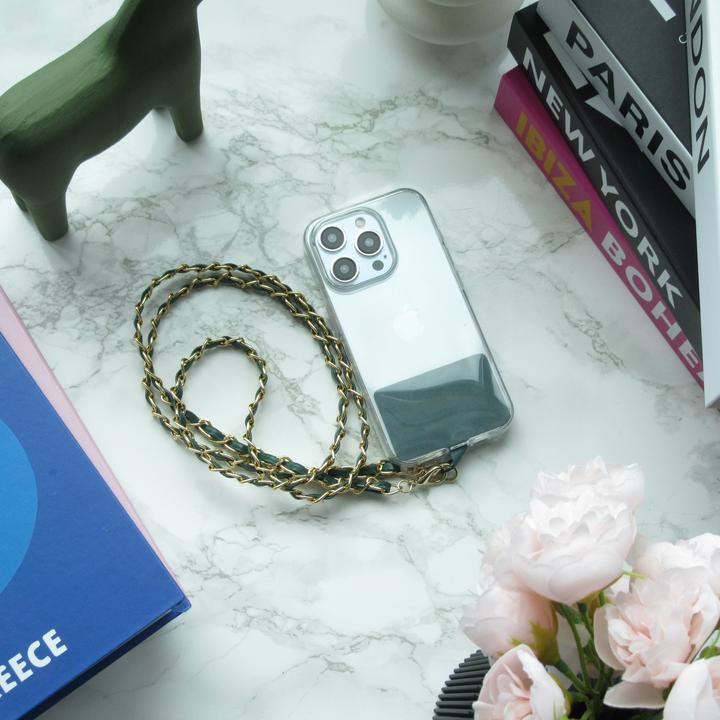 Image du produit PhoneLook Lanière/lacet élégante et sophistiquée universelle pour smartphone en similicuir et métal