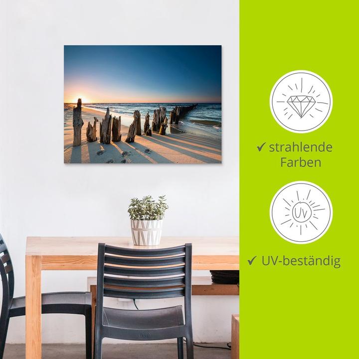 Actual product image Artland Sunset beach breakwater U1UI (40 x 30 cm)