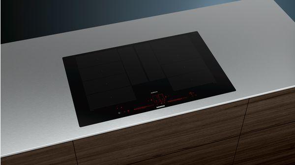 Actual product image Siemens EX807LYV5E iQ700 Induction hob 80 cm Black flush (integrated)