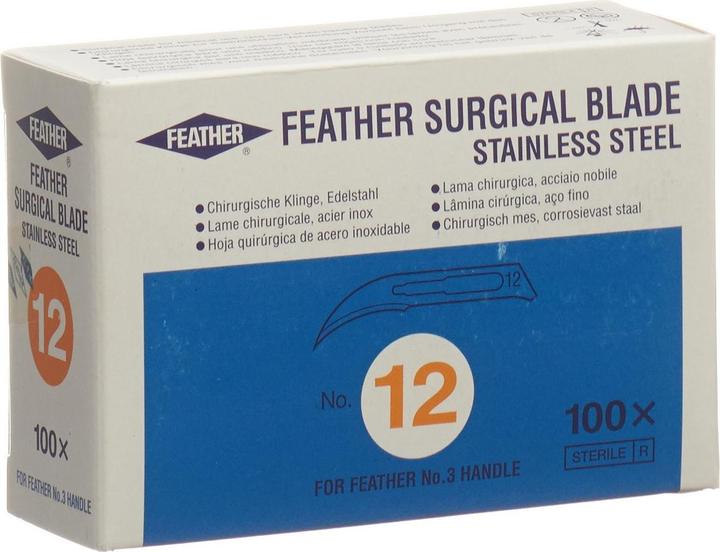 Image du produit Feather Lames de scalpel stériles numéro 12, 100 pièces