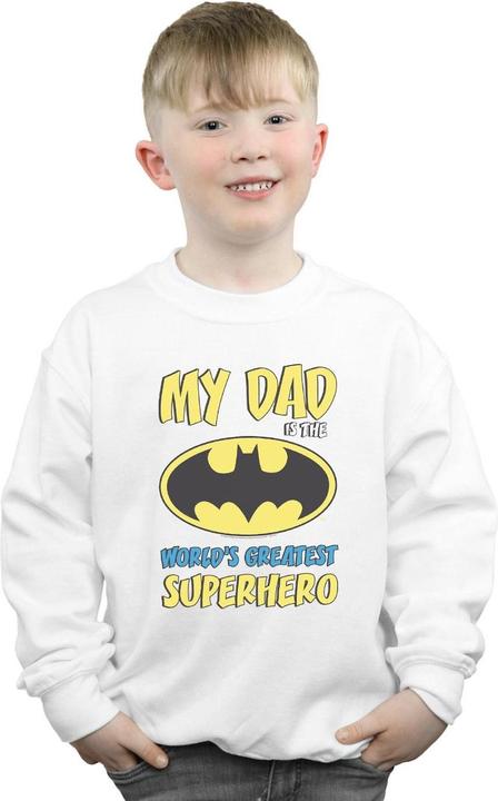Actual product image Boys Batman World's Greatest Superhero Sweatshirt (128)