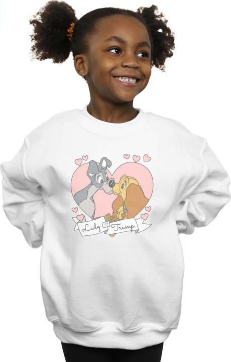 Actual product image Disney Girls Lady And The Tramp Love Sweatshirt (152, 158)