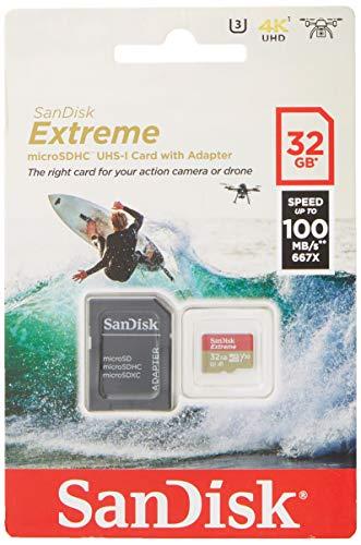 Actual product image SanDisk Extreme UHS-I V30 (32 GB, microSDHC, U3, UHS-I)