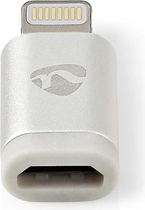Immagine prodotto Nedis Adattatore Lightning | Apple Lightning 8-pin | Presa USB Micro-B | Placcato oro | Alluminio | (Lightning, USB Micro-B)
