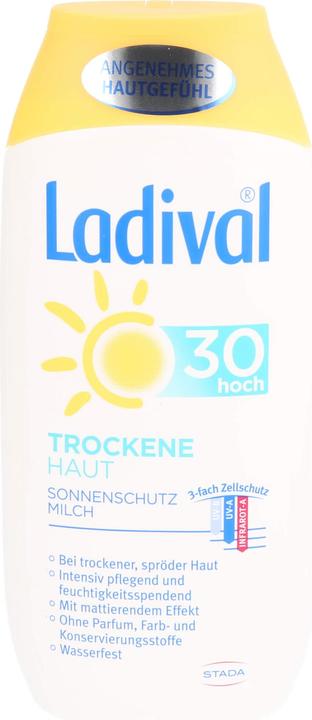 Produktbild Ladival Trockene Haut LSF 30 Sonnenschutz Milch, 200 ml Creme