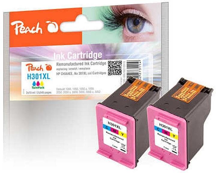 Actual product image Peach Ink HP No. 301XL (CH564EE) 2x Color (M, Y, C)