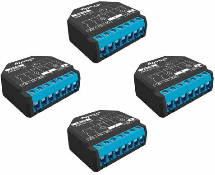 Produktbild Shelly WLAN-Schaltaktor Plus 2PM WiFi-Switch, 4 Stück (Schaltaktor)
