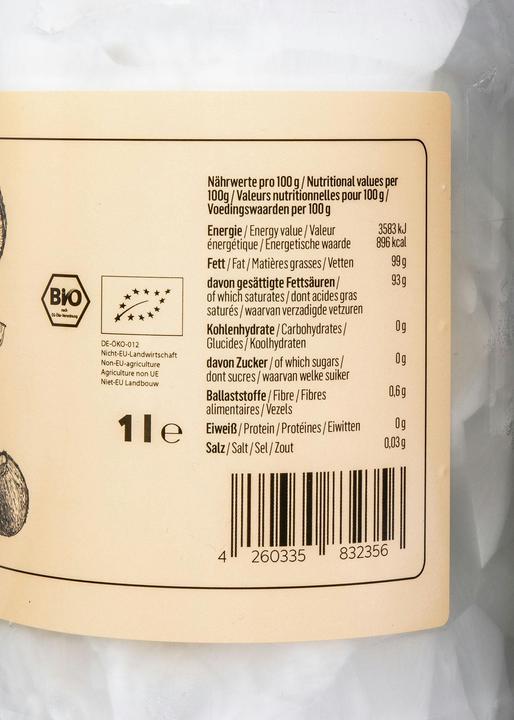 Immagine prodotto KoRo Olio di cocco biologico non raffinato (6000 ml)