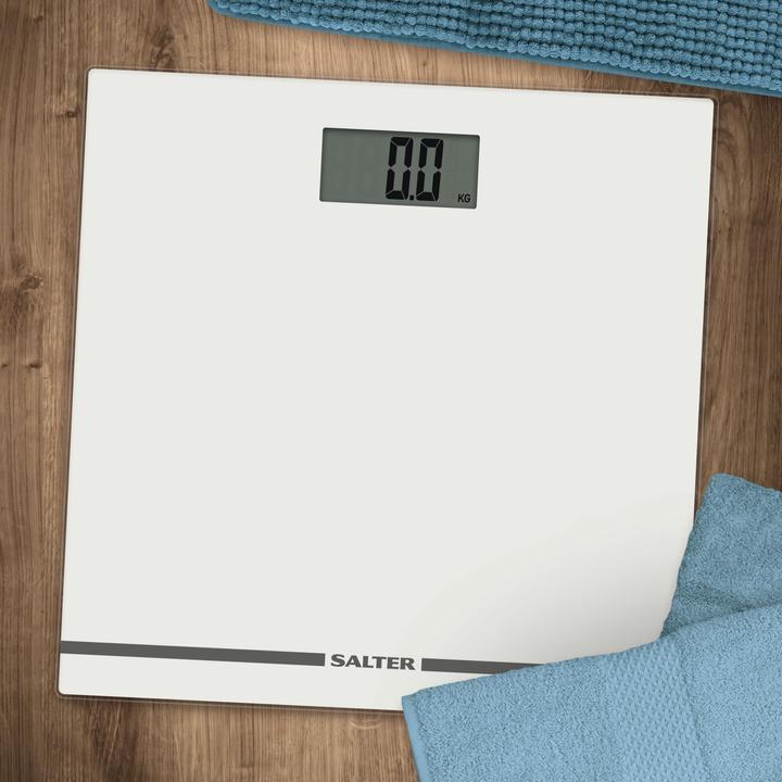 Immagine prodotto Salter 9205 WH3RLarge Bilancia elettronica da bagno in vetro Ekranas - Baltas (180 kg)