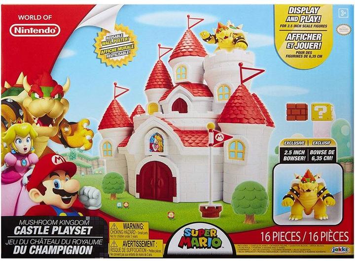 Actual product image Jakks Pacific Super Mario - Mushroom Kingdom Castle Playset (58541-4L)