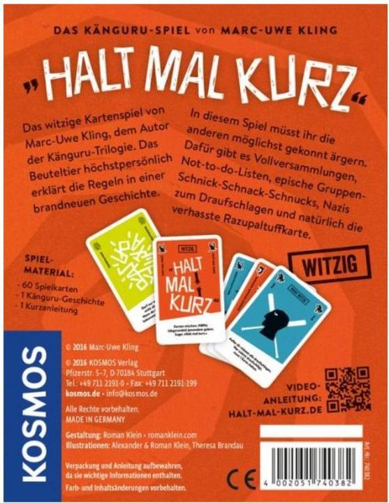 Image du produit Kosmos Tenez ça une seconde. Le jeu du kangourou (Allemand)