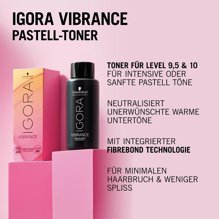Produktbild Schwarzkopf Professional IGORA VIBRANCE Tone On Tone Coloration (9,5-9 Violett Toner)