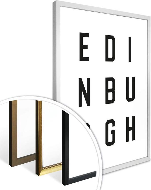 Produktbild Trenddeko Typographie Edinburgh (30 x 40 cm)