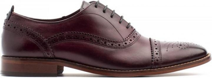 Actual product image Base London Mens Cast Washed Lace Up Leather Brogue Shoe (45)
