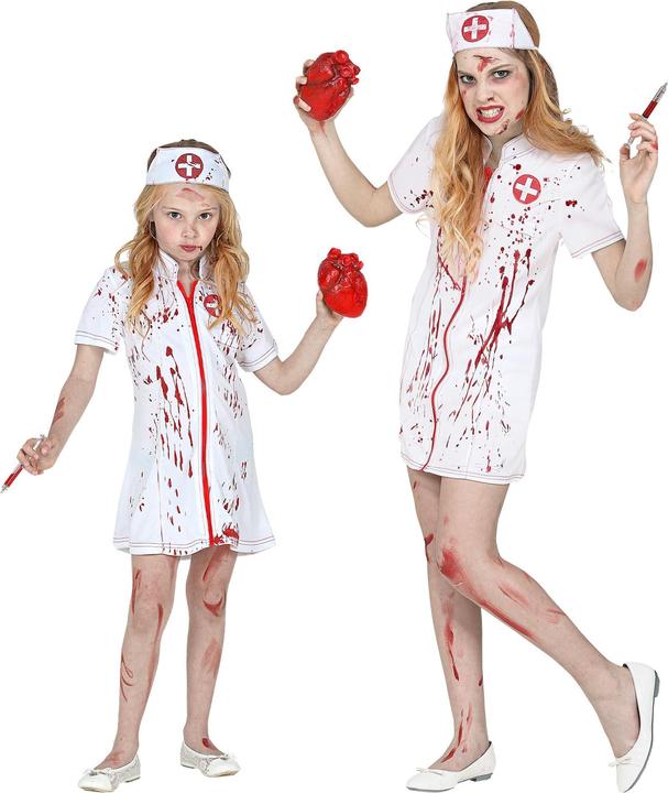 Image du produit Widmann Costume d'infirmière zombie pour enfants (110, 116, 115 A)