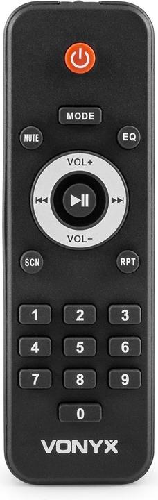 Image du produit speaker met Bluetooth - Vonyx VSA700-BP - met draadloze microfoon en headset microfoon - 1000W (Actif, 1x 500 W)