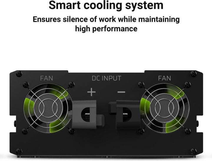 Actual product image GreenCell Inverter 24V to 230V Pure sine 3000W