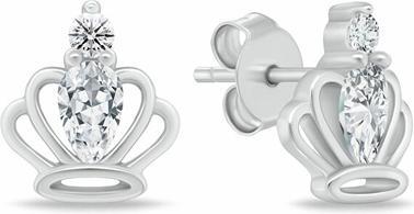 Brilio Silver - Decent gold-plated earrings with zircons EA1055Y