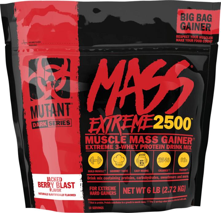 Actual product image Mutant Mass Extreme 2500 (Jacked Berry Blast, 1 pcs., 6000 g)