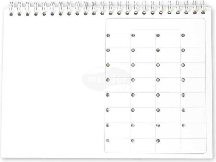 Image du produit Maildor Gamme Blanche, Calendrier perpétuel - Blanc (Multilingue)