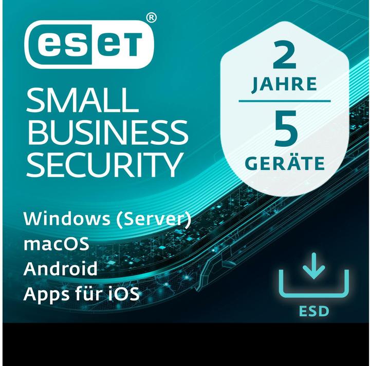 Produktbild ESET Small Business Security ESD, Voll., 5 User, 2 (5 Geräte)