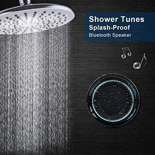 Actual product image Haissky Bluetooth shower speaker (8 h, Rechargeable battery operated)