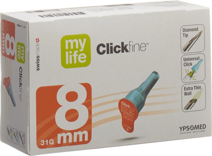Produktbild Mylife Clickfine Pen Nadeln 8mm 31G (Pen Nadeln + Einmalkanülen)