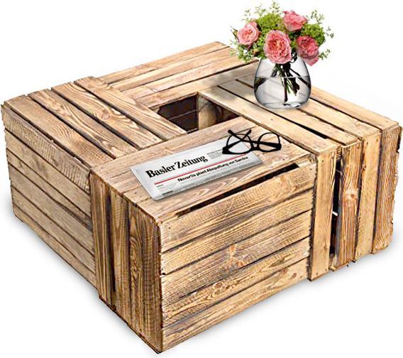 Immagine prodotto Natura Punto Set di 4 scatole decorative in legno (50,5 x 41 x 31,5 cm)