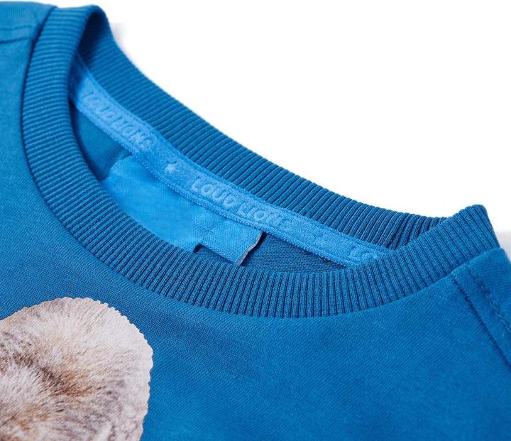 Produktbild VidaXL Kinder-Langarmshirt Petrolblau 116,Material: 100 (116)