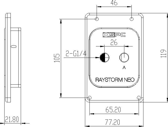 Produktbild XSPC RayStorm Neo CPU-Kühler für AMD sTR4