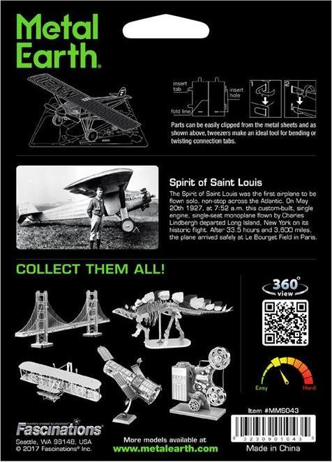 Produktbild Metal Earth Spirit of Saint Louis