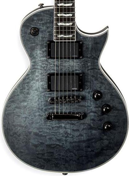 Produktbild ESP LTD EC-401 QM STBLKS E-Gitarre See Thru Black (E-Gitarre, Pao-Ferro, Mahagoni, Griffbrett, Grover-Mechaniken)