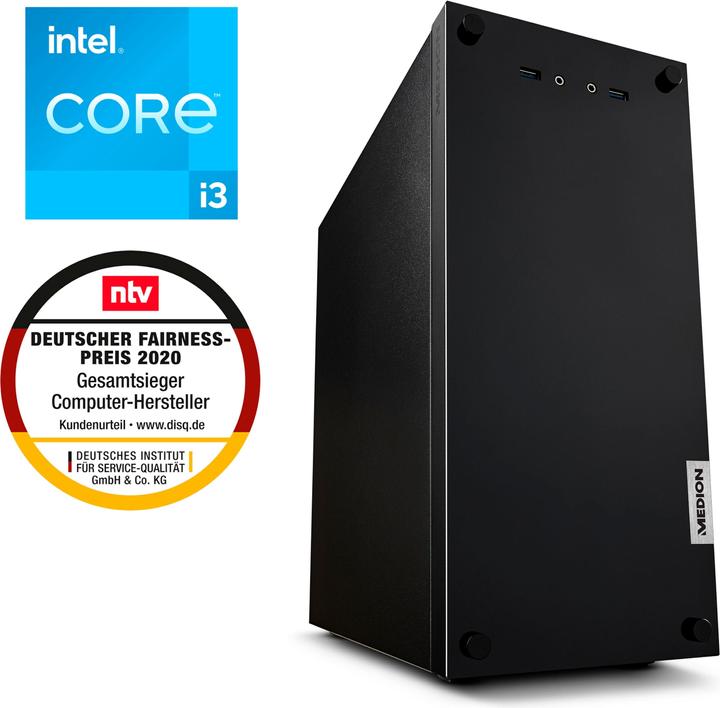 Actual product image Medion Akoya E42028 - Desktop PC - Intel Core i3-12100 - 512 GB SSD - 8 GB RAM - Windows 11 Home (Intel Core i3, 8 GB, 512 GB)