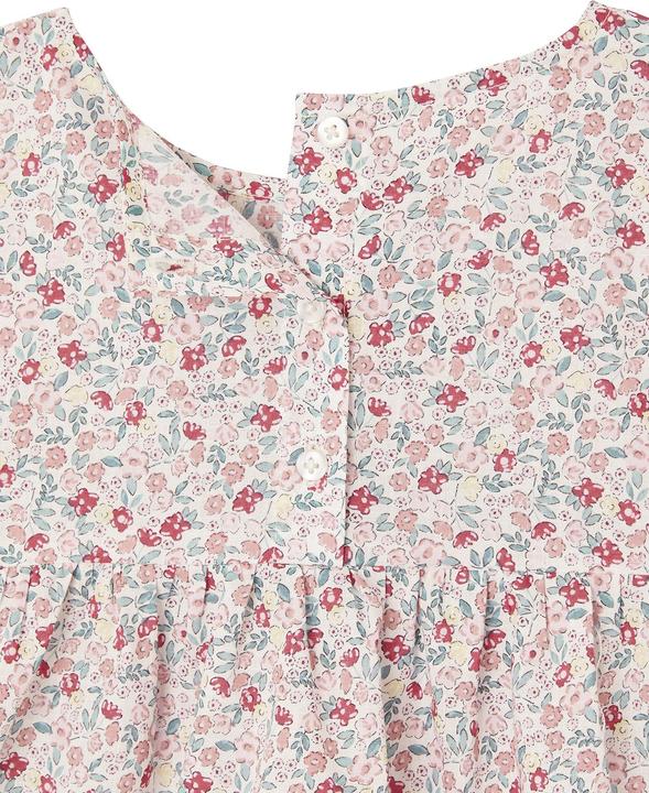 Produktbild Vertbaudet Mädchen-Set: geblümte Bluse & Musselin-Shorts (158)