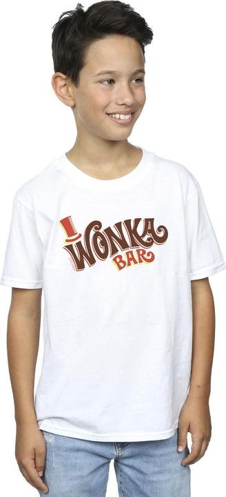 Immagine prodotto Willy Wonka & the Chocolate Factory Bar Logo Maglietta Ragazzi (128)