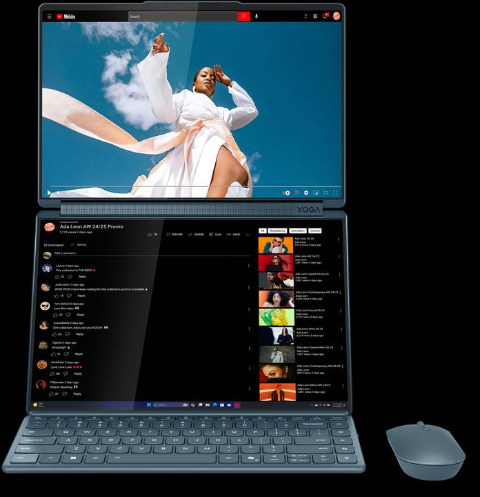Produktbild Lenovo Yoga Book 9 (14", Intel Core Ultra 9 285H, 32 GB, 1000 GB, CH)