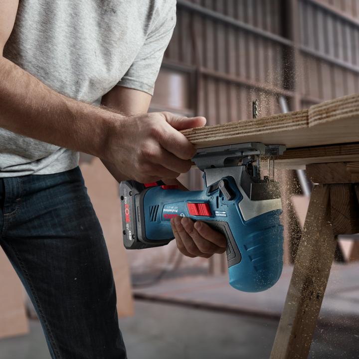 Produktbild Bosch Professional Bosch GST 18V-125 S Professional Akku Stichsäge 18 V 125 mm Brushless + 2x Akku 4,0 Ah + Ladegerät