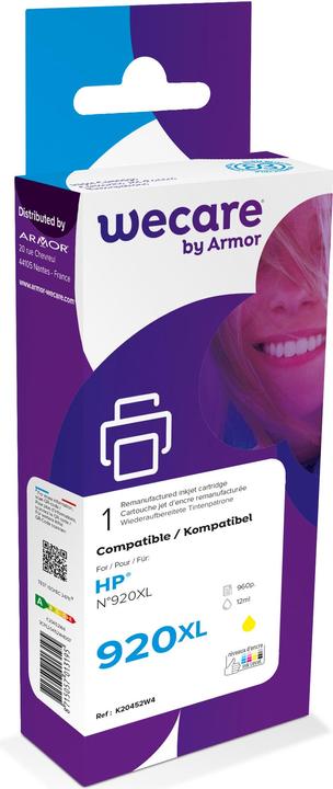 Wecare Ink 920XL rebuilt yellow CD974AE for HP OfficeJet 6500 12ml (Y)