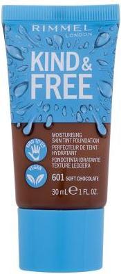 Actual product image Rimmel London Kind & Free Skin Tint Foundation (601 Soft Chocolate)