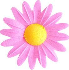 Actual product image Dekora Edible decoration - Pink daisy (100pcs.) (100 x)