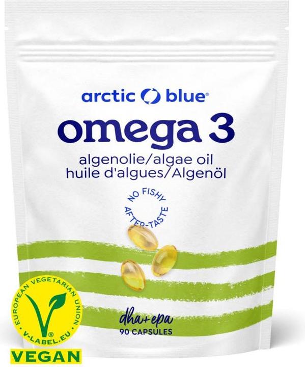 Arctic Blue Omega 3 Algenöl mit DHA & EPA Kapseln (90 Stück, Kapseln, 75 g)