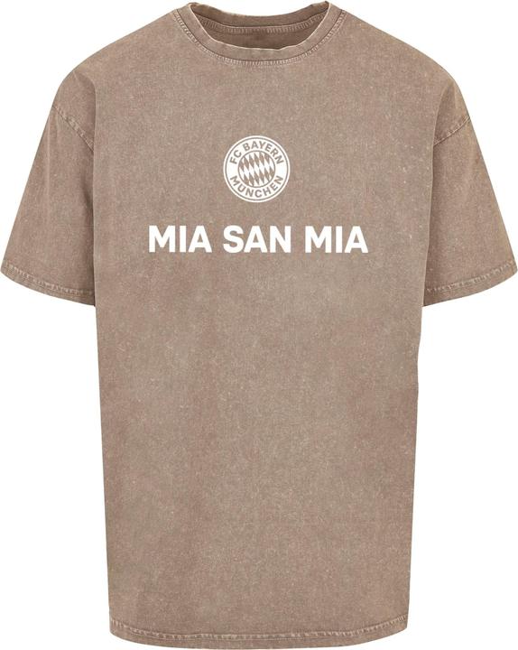 Produktbild FC Bayern München Mia San Mia Logo Acid Washed Heavy Oversize Tee - 116665 (XS)