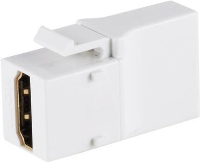 Image du produit Shiverpeaks ®-BASIC-S--Keystone Connecteur HDMI-A femelle 18Gbps, angle (Module Keystone)