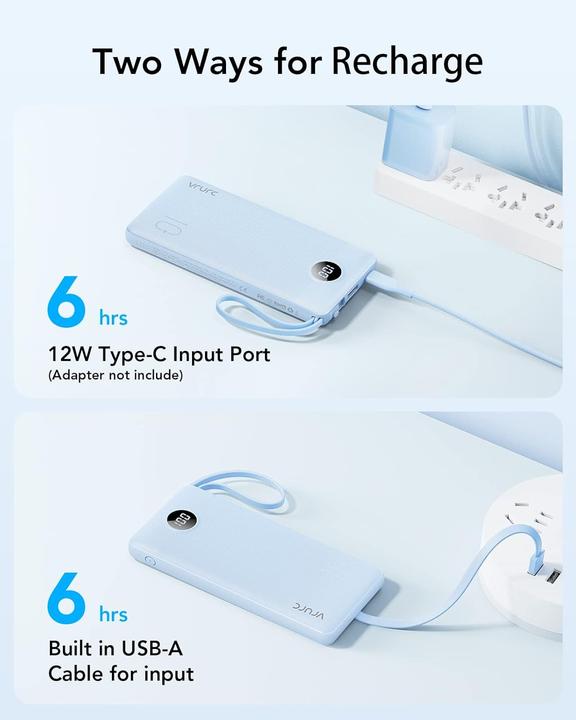Actual product image Vrurc Powerbank (10000 mAh, 12 W)