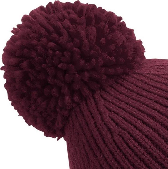 Produktbild Beechfield Engineered Ripp StrickBommelmütze (One Size)